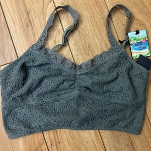 Gilly Hicks Gray Lace Bralette